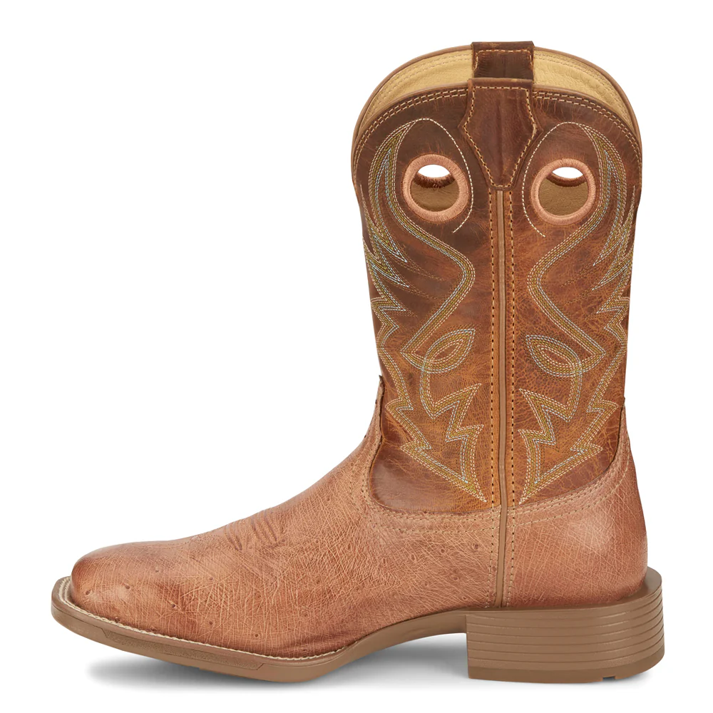 Roswell Embroidered Square Toe Pull On Cowboy Boots - Image 3