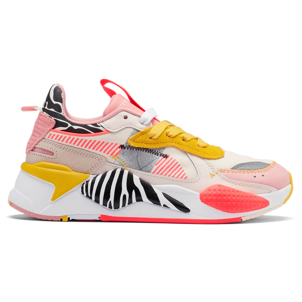 RS-X Unexpected Mixes Striped Zebra Lace Up Sneakers