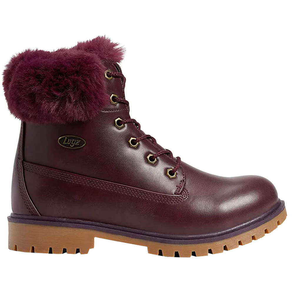 Rucker Hi Faux Fur Round Toe Lace Up Boots