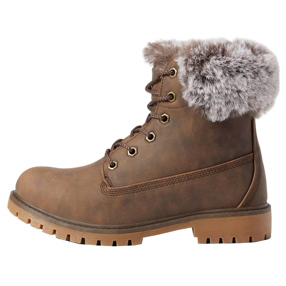 Rucker Hi Faux Fur Round Toe Lace Up Boots - Image 3