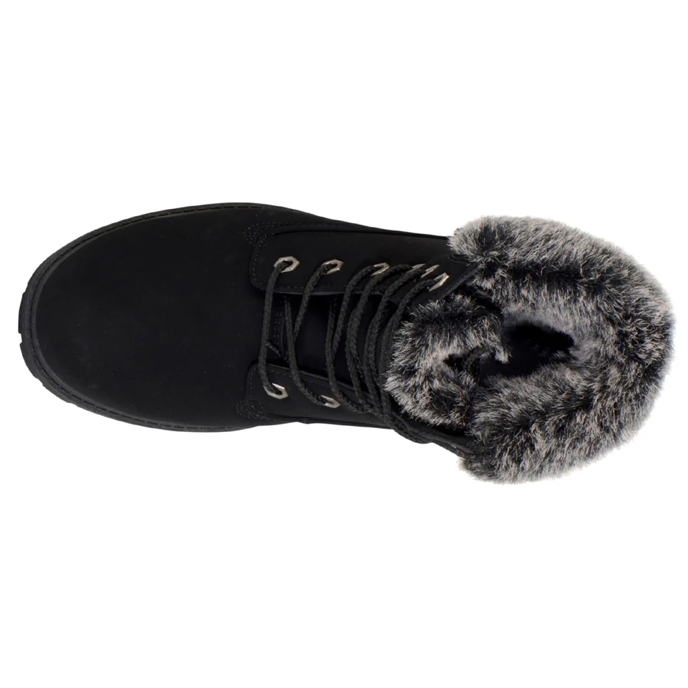Rucker Hi Faux Fur Round Toe Lace Up Boots - Image 4