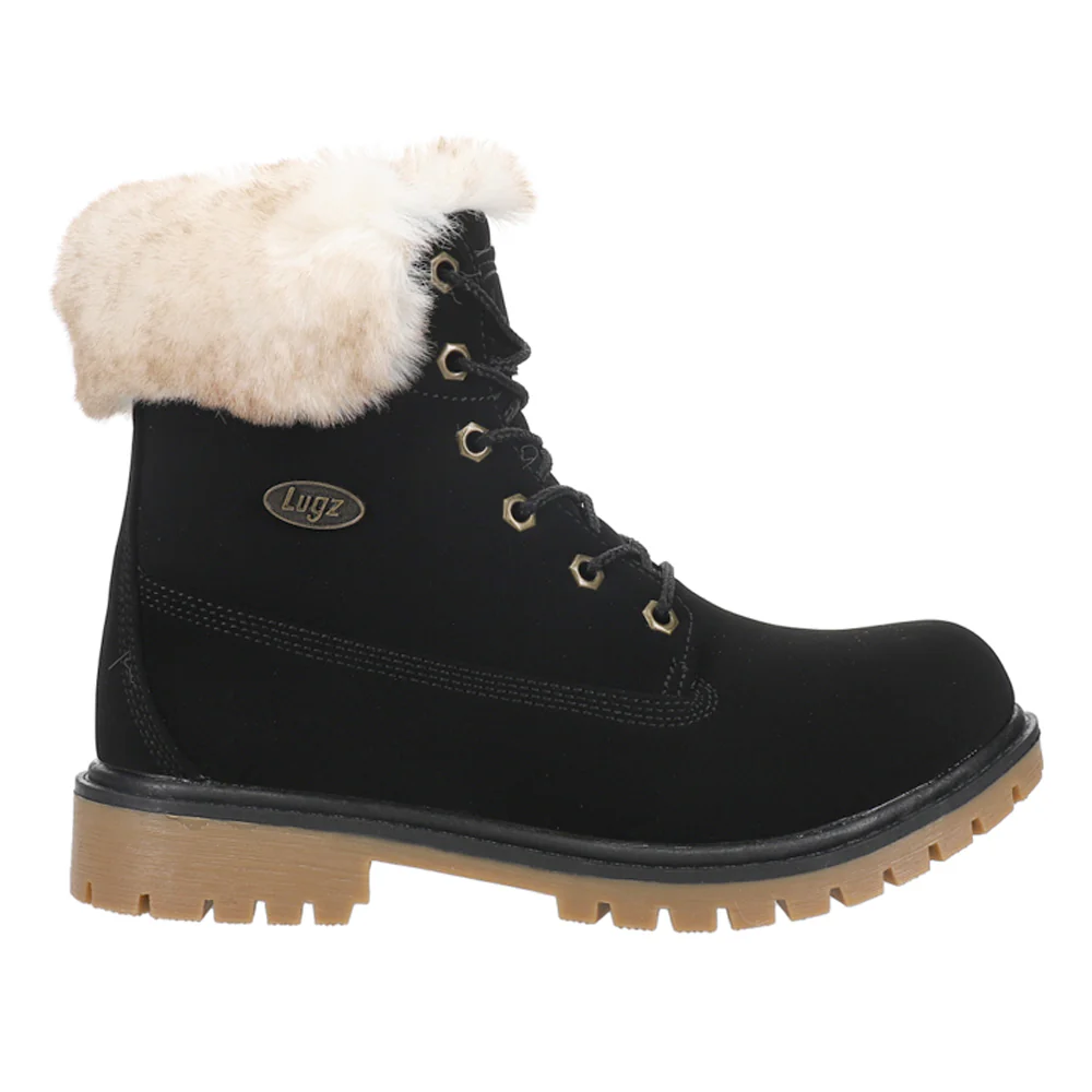 Rucker Hi Faux Fur Round Toe Lace Up Boots