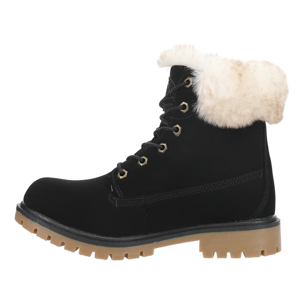 Rucker Hi Faux Fur Round Toe Lace Up Boots - Image 3