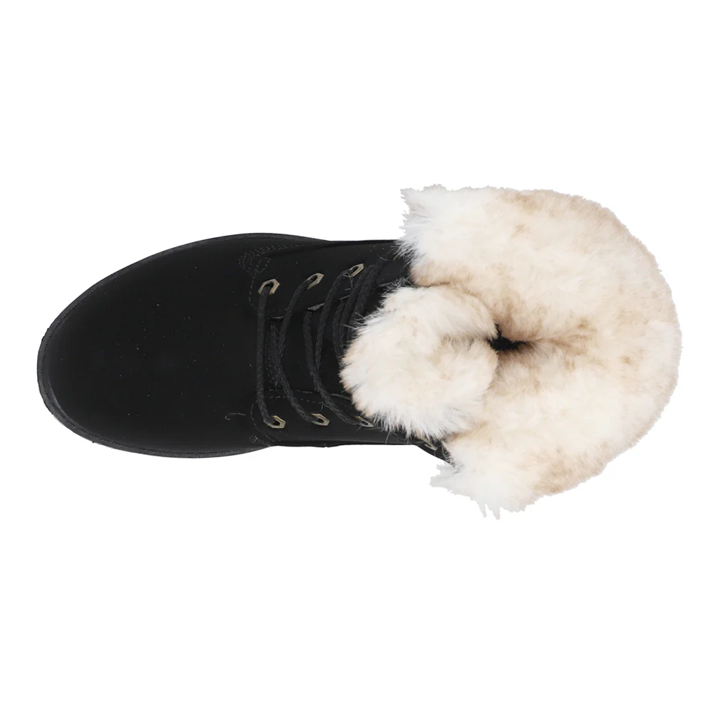 Rucker Hi Faux Fur Round Toe Lace Up Boots - Image 4