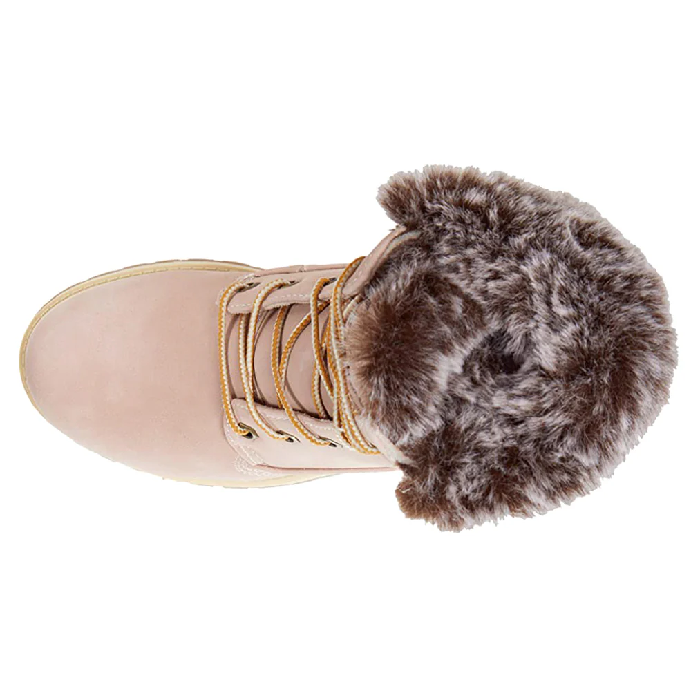 Rucker Hi Faux Fur Round Toe Lace Up Boots - Image 4