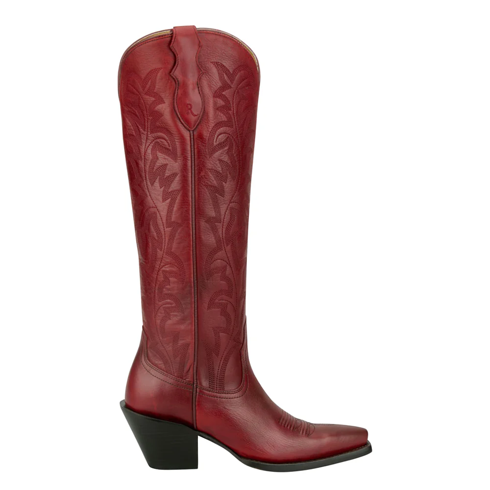Rumor Embroidered Snip Toe Pull On Cowboy Boots