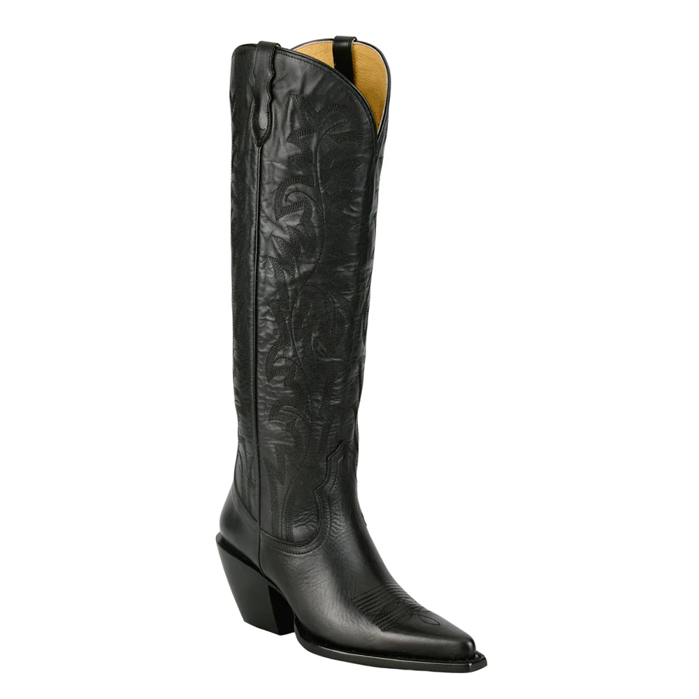Rumor Embroidered Snip Toe Pull On Cowboy Boots - Image 2