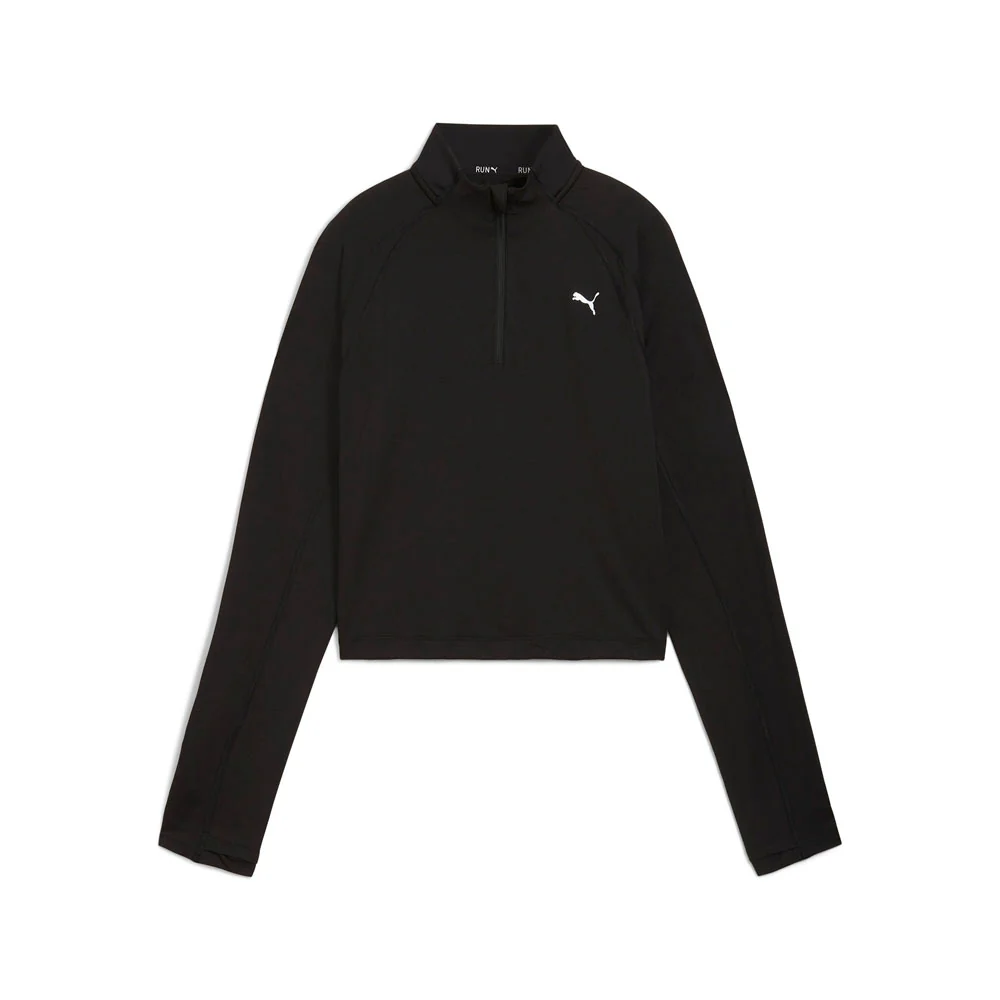 Run Cloudspun Mock Neck Long Sleeve Quarter Zip Pullover Top