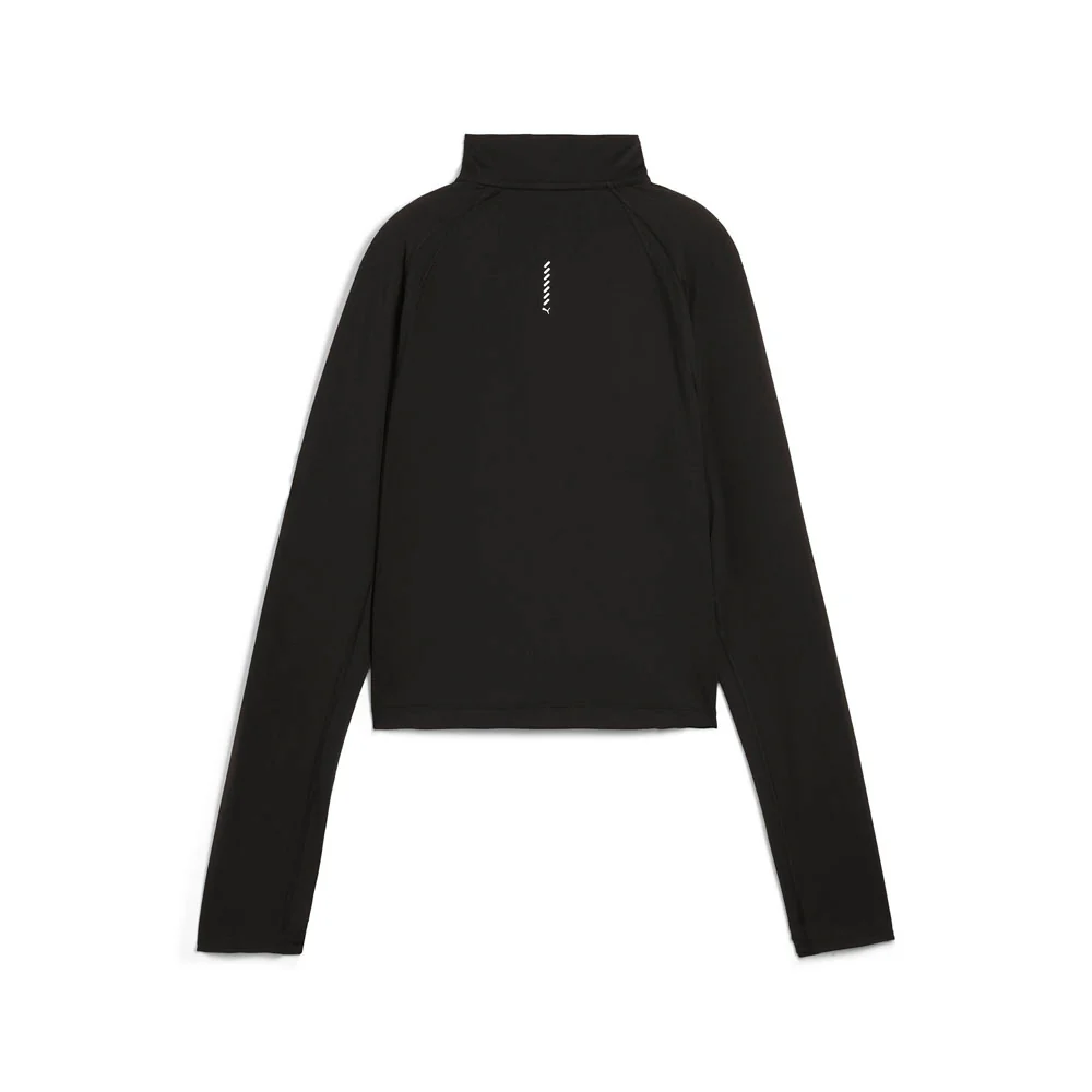 Run Cloudspun Mock Neck Long Sleeve Quarter Zip Pullover Top - Image 2