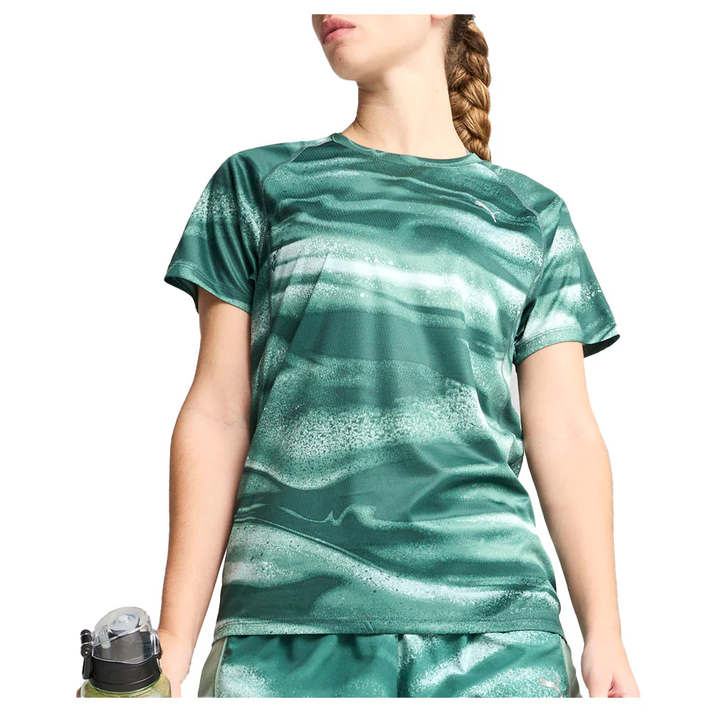 Run Velocity All Over Print Crew Neck Short Sleeve Athletic T-Shirt - Image 3