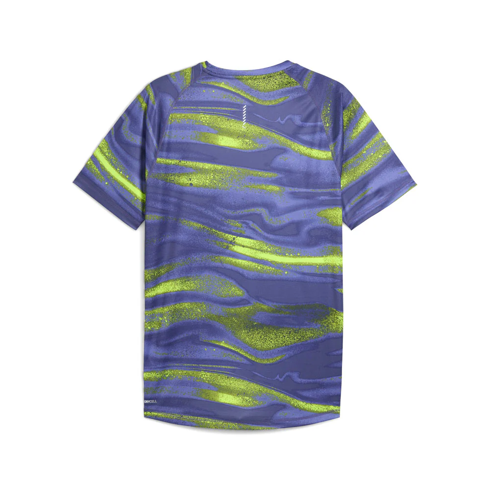 Run Velocity All Over Print Crew Neck Short Sleeve Athletic T-Shirt - Image 2