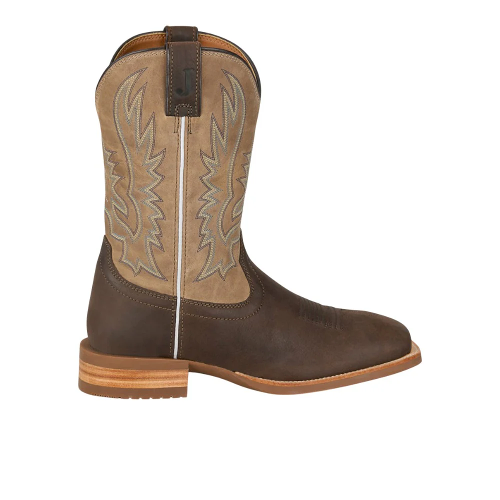 Rustle Embroidered Square Toe Cowboy Boots