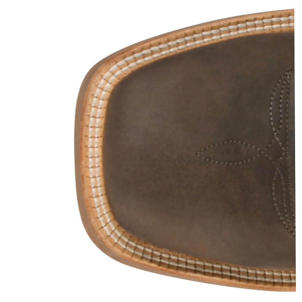 Rustle Embroidered Square Toe Cowboy Boots - Image 4