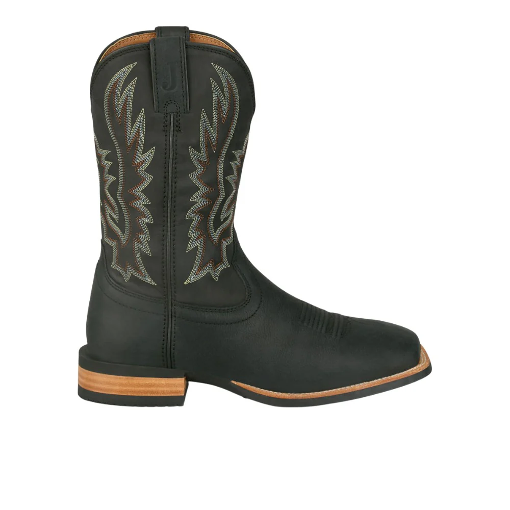 Rustle Embroidered Square Toe Cowboy Boots
