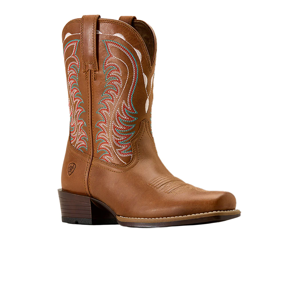 Salina Narrow Square Toe Pull On Cowboy Boots - Image 2