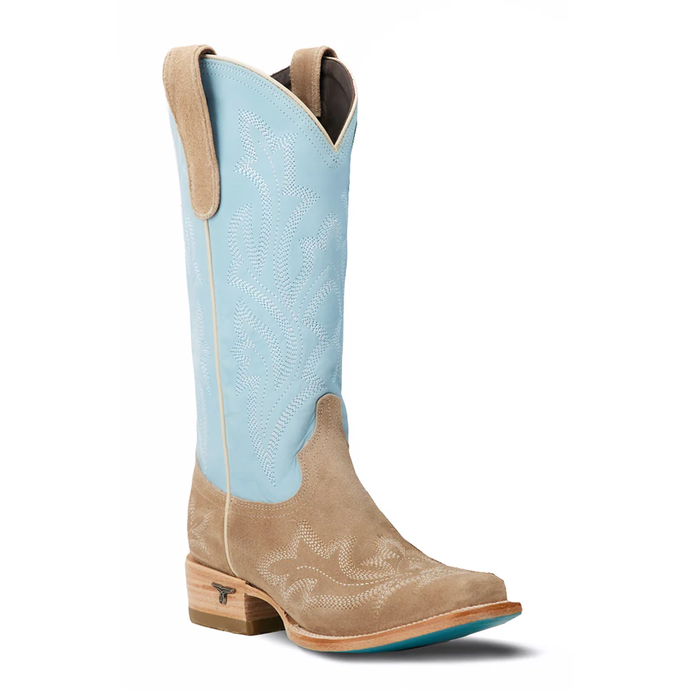 Saratoga Embroidered Square Toe Cowboy Boot - Image 2