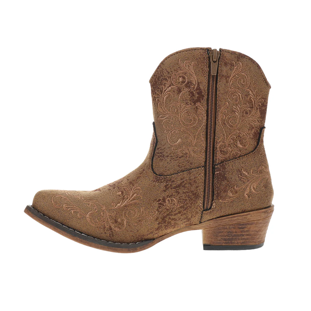 Sashay Snip Toe Zippered Cowboy Booties - Image 3