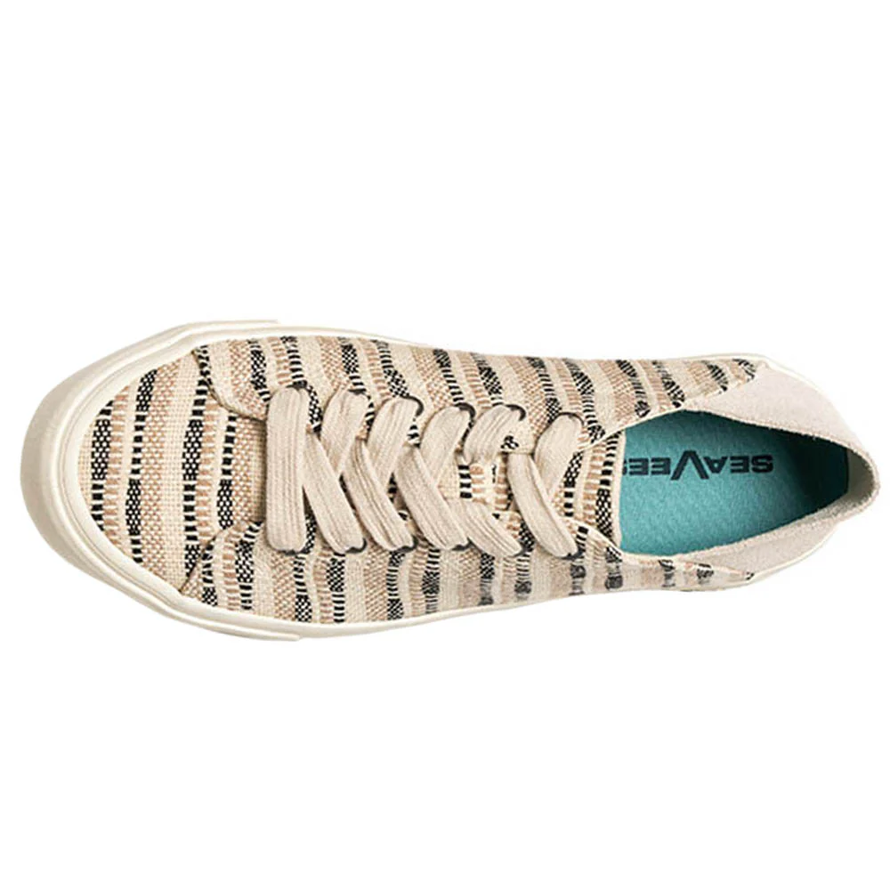 Sausalito Striped Platform Sneakers - Image 4