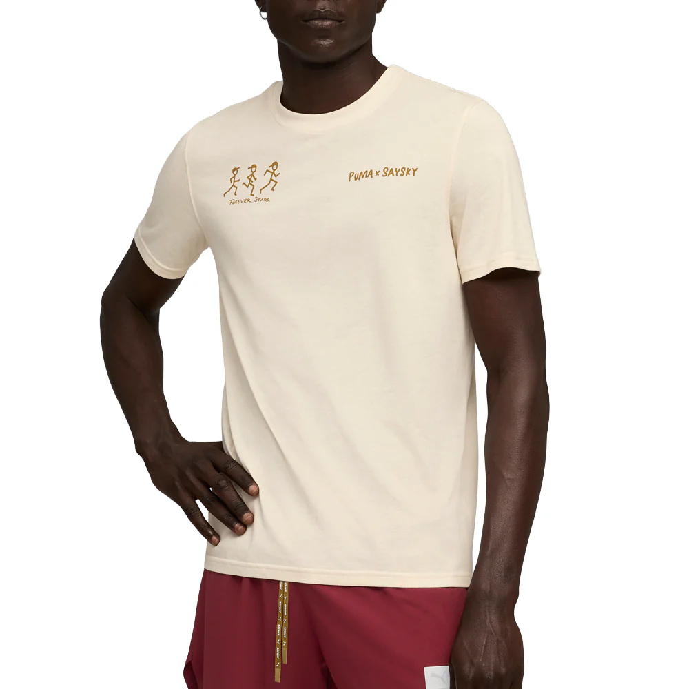 PUMA X SAYSKY Crew Neck Short Sleeve T-Shirt - Image 3