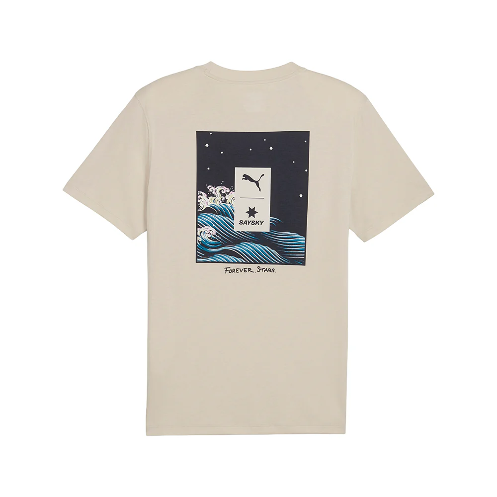 PUMA X SAYSKY Short Sleeve Crew Neck Short Sleeve Athletic T-Shirt - Image 2