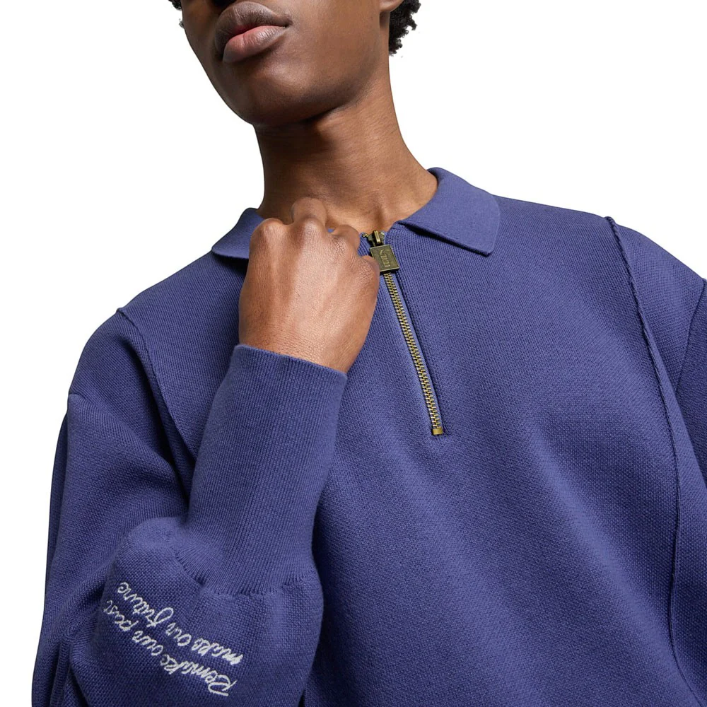 PUMA X SCHOMBURG Knit Long Sleeve Quarter Zip Pullover - Image 4