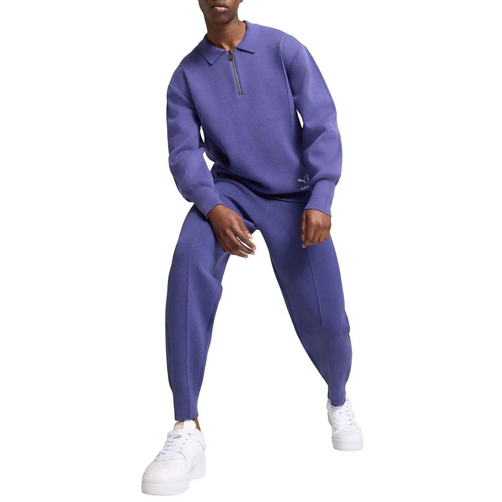 PUMA X SCHOMBURG Knit Long Sleeve Quarter Zip Pullover - Image 5
