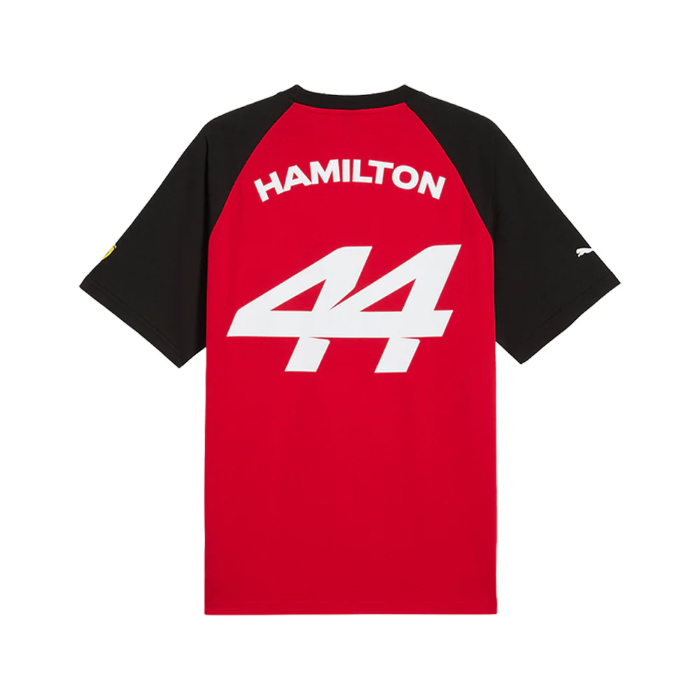 Scuderia Ferrari Fanwear Hamilton Graphic Crew Neck Short Sleeve T-Shirt - Image 2