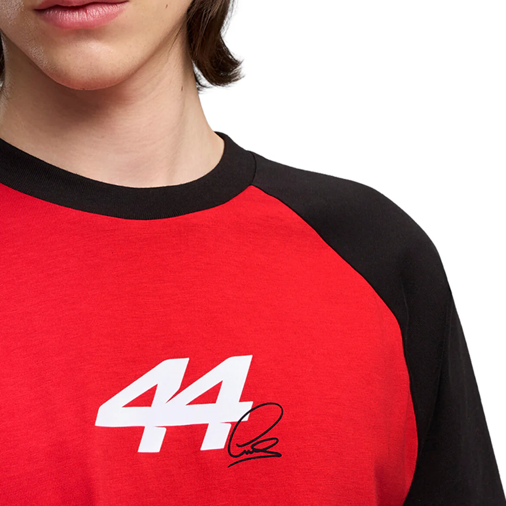 Scuderia Ferrari Fanwear Hamilton Graphic Crew Neck Short Sleeve T-Shirt - Image 5