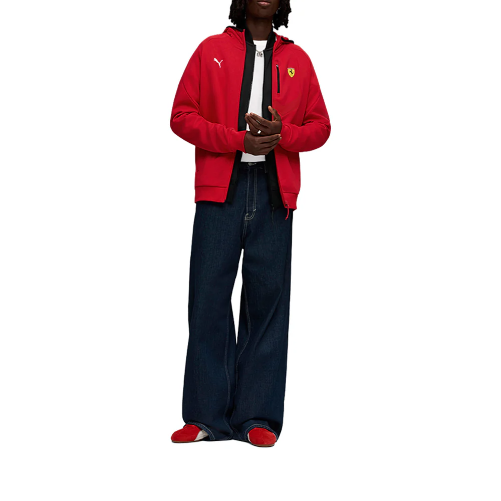 Scuderia Ferrari Hooded Full Zip Jacket - Image 5