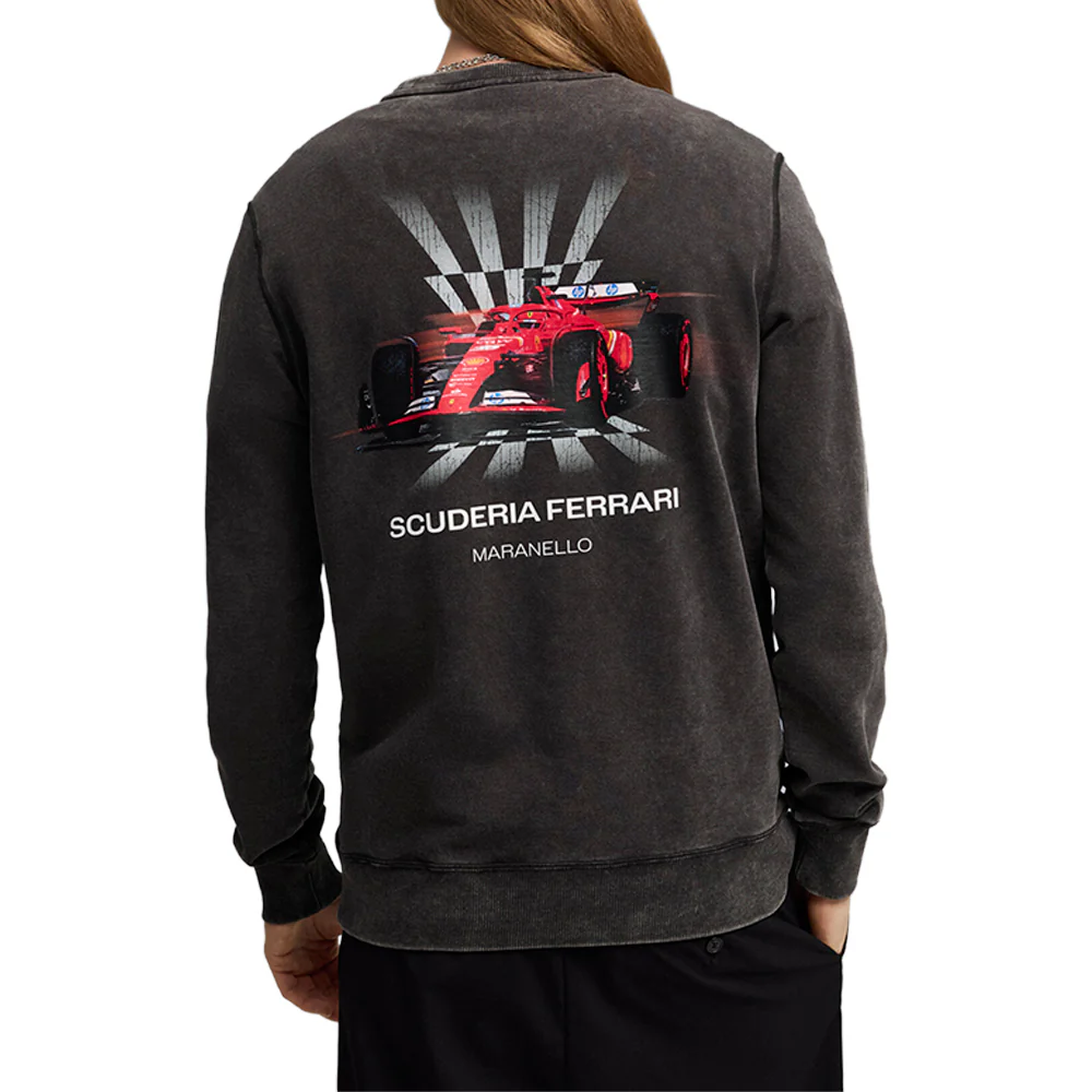 Scuderia Ferrari Graphic Crew Neck Sweatshirt - Image 4