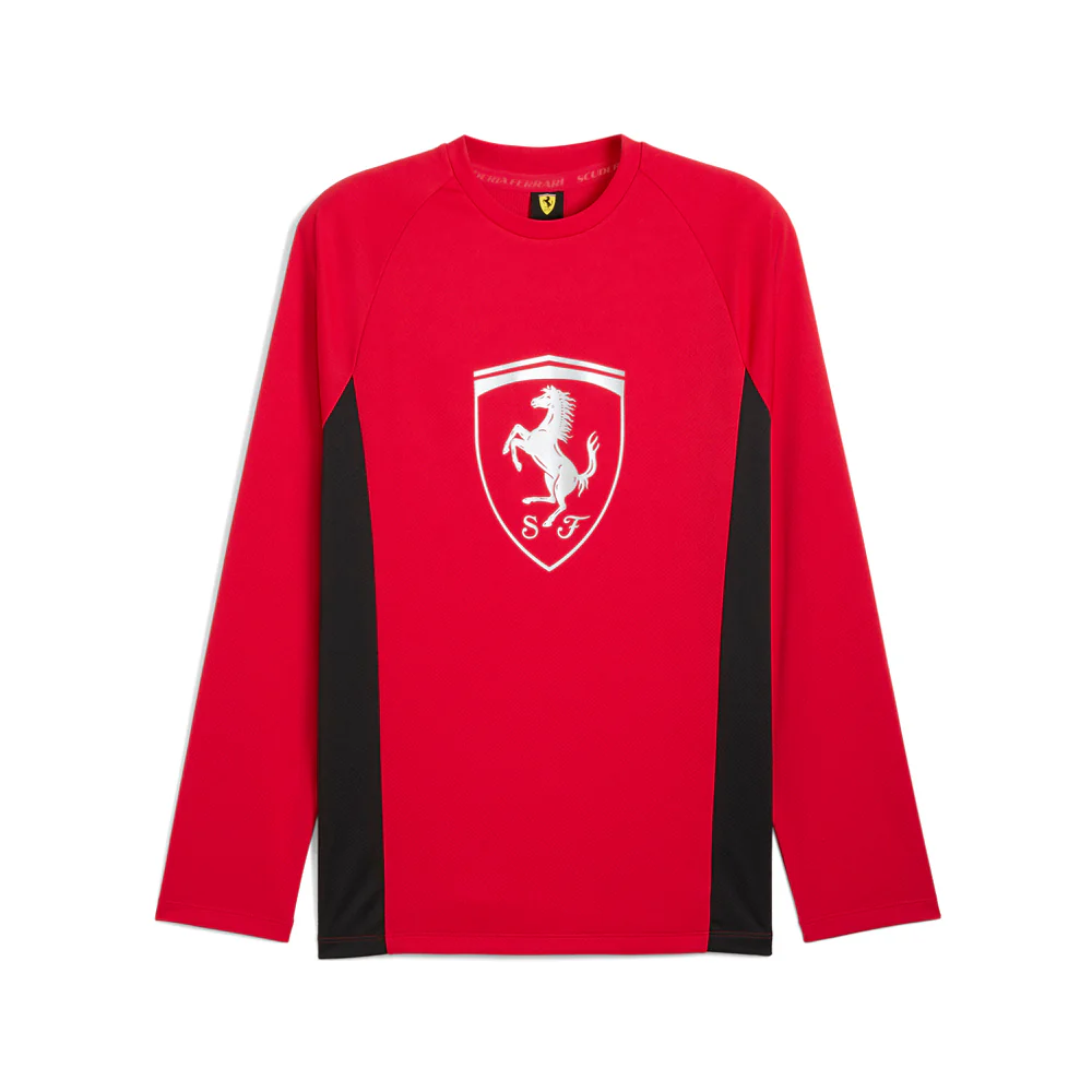 Scuderia Ferrari Graphic Crew Neck Long Sleeve Pullover Shirt