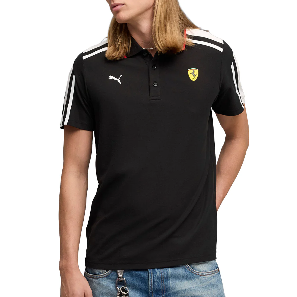 Scuderia Ferrari Mt7 Short Sleeve Polo Shirt - Image 3