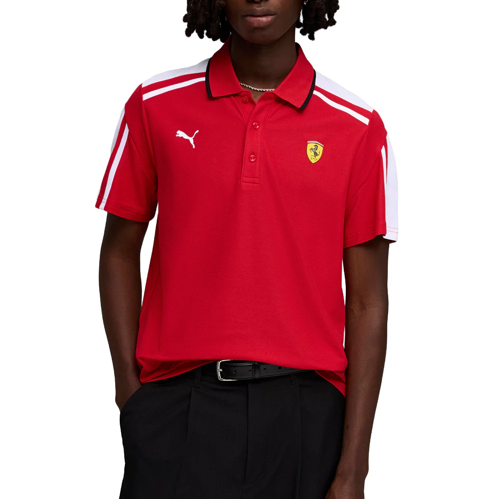 Scuderia Ferrari Mt7 Short Sleeve Polo Shirt - Image 3