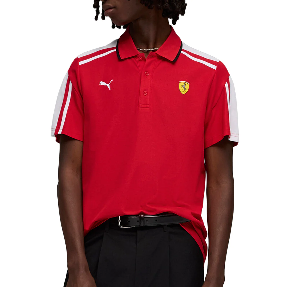 Scuderia Ferrari Mt7 Short Sleeve Polo Shirt - Image 5