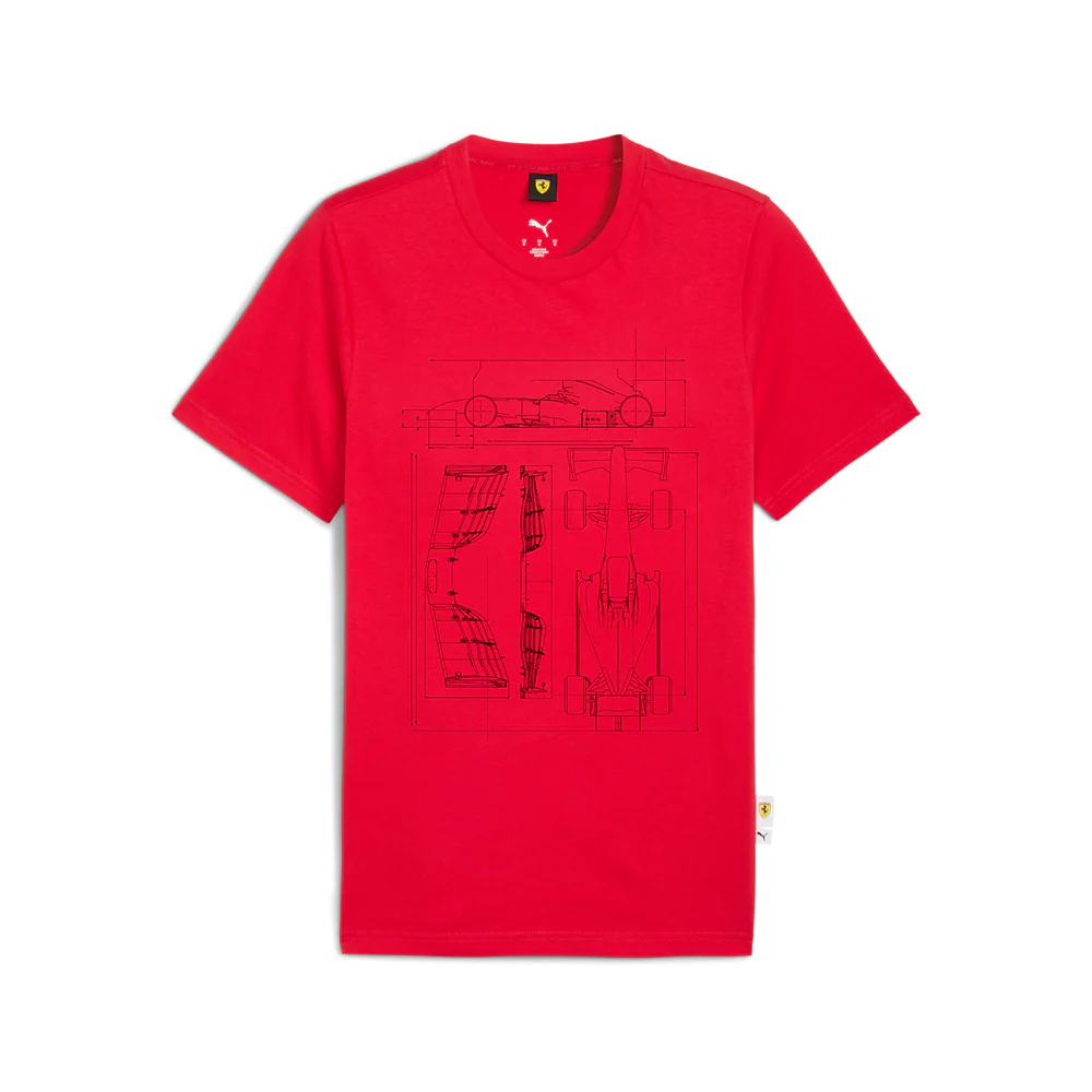 Scuderia Ferrari Sportswear Graphic Crew Neck Short Sleeve T-Shirt