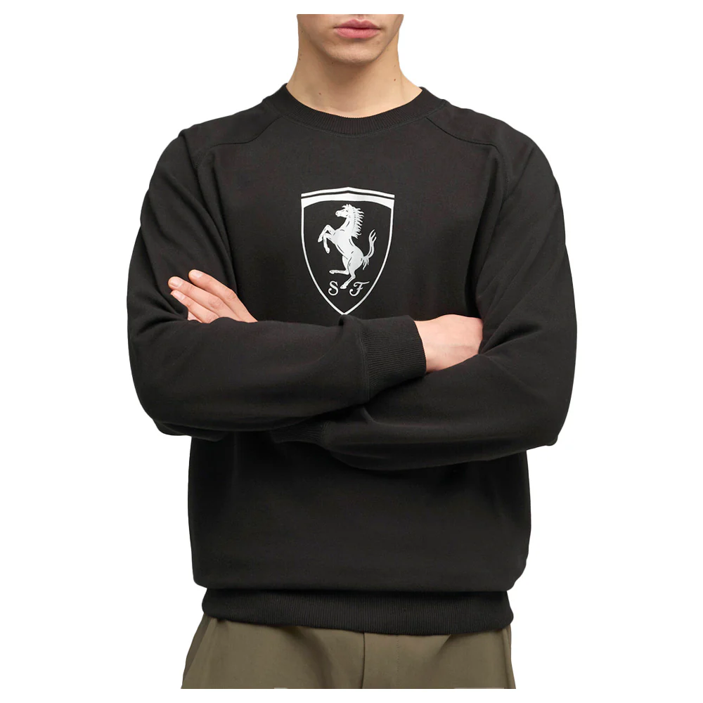 Scuderia Ferrari Sportswear Shield Crew Neck Sweatshirt - Image 3