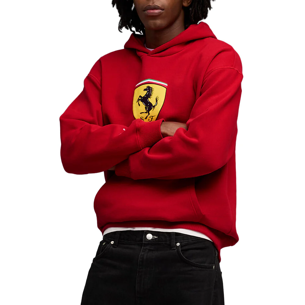 Scuderia Ferrari Sportswear Shield Pullover Hoodie - Image 5