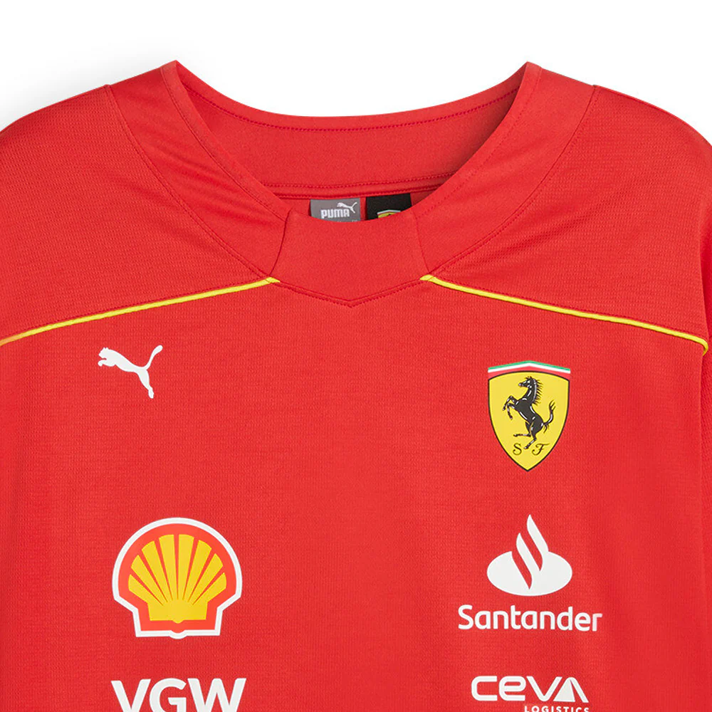 Scuderia Ferrari Team Hockey Crew Neck Long Sleeve Replica Jersey - Image 3