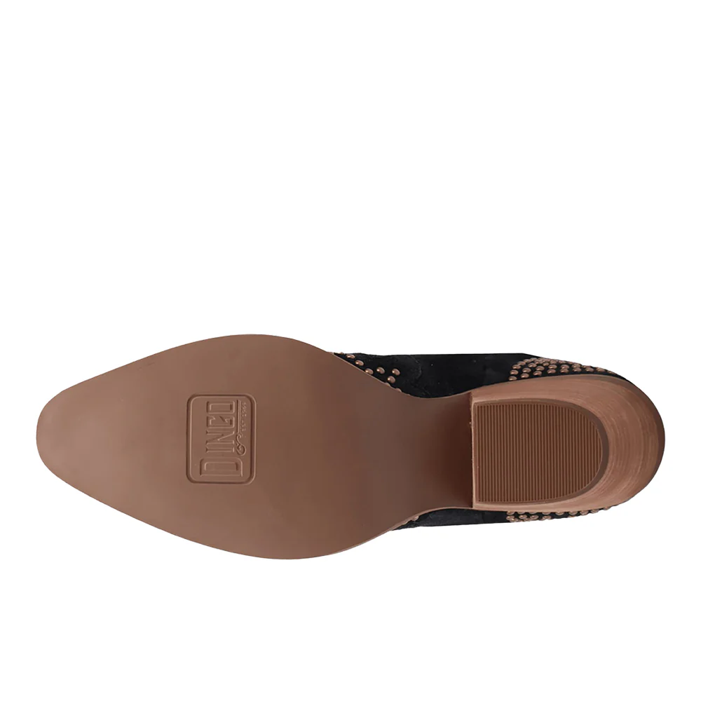 Seein' Stars Suede Leather Snip Toe Cowboy Booties - Image 5