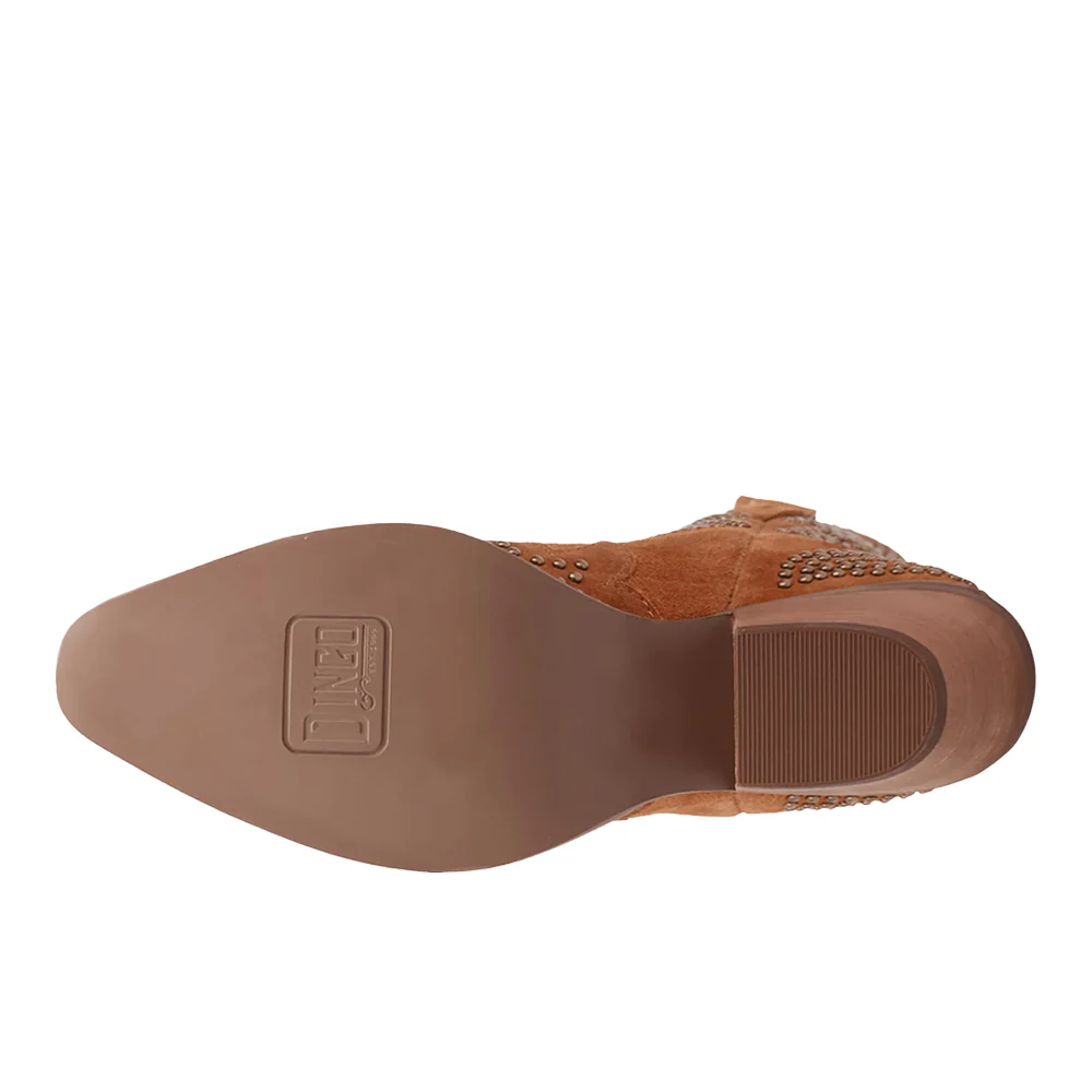 Seein' Stars Suede Leather Snip Toe Cowboy Booties - Image 5