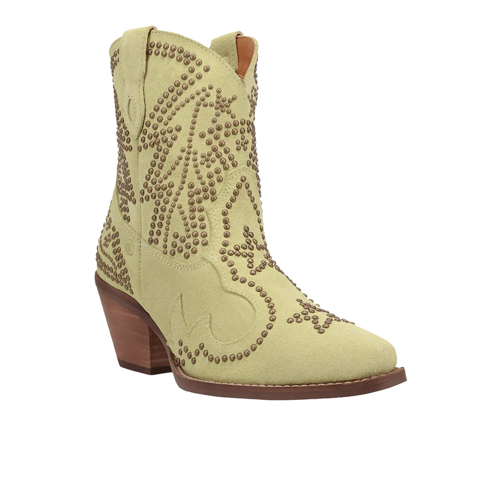 Seein' Stars Suede Leather Snip Toe Cowboy Booties - Image 2