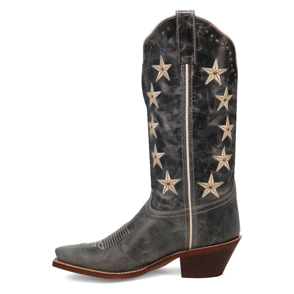 Serenade Patriotic Snip Toe Pull On Cowboy Boots - Image 3