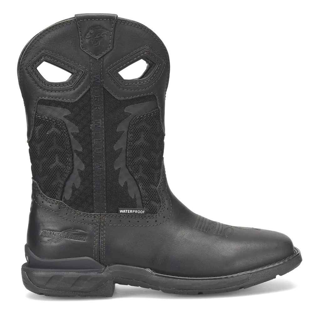 Shadow 11 Inch Waterproof Wide Square Toe Work Boots