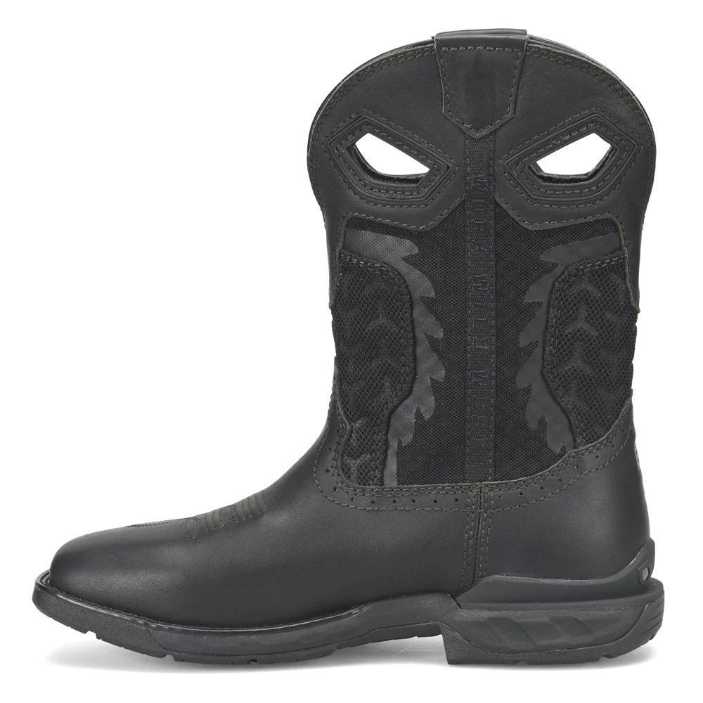 Shadow 11 Inch Waterproof Wide Square Toe Work Boots - Image 3