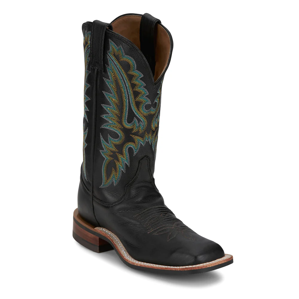 Shay Embroidered Square Toe Pull On Cowboy Boots - Image 2