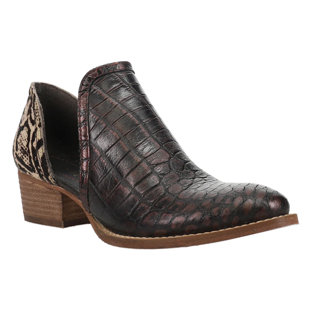 Shy Town Croc Round Toe Pull On Boots - Image 2