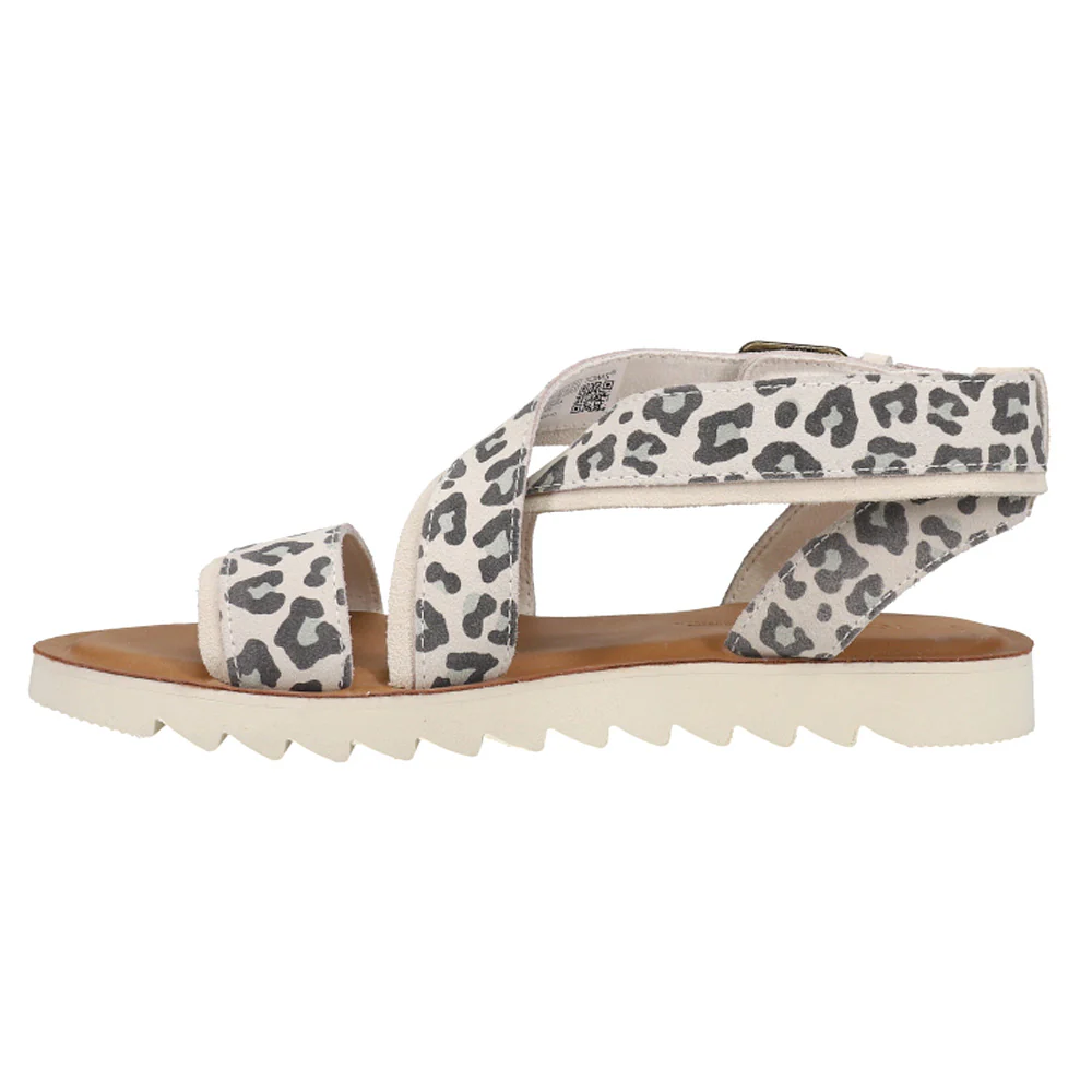 Sidney Leopard Print Ankle Strap Sandals - Image 3