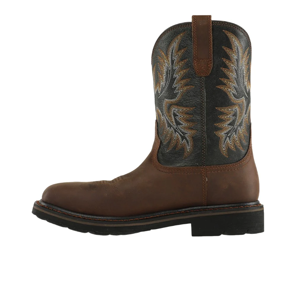 Sierra Wide 10 Inch Electrical Hazard Steel Toe Work Boots - Image 3