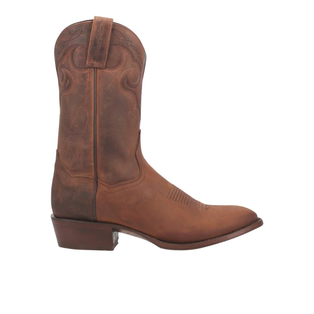 Simon Embroidered Round Toe Cowboy Boots