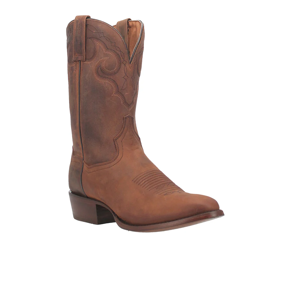 Simon Embroidered Round Toe Cowboy Boots - Image 2